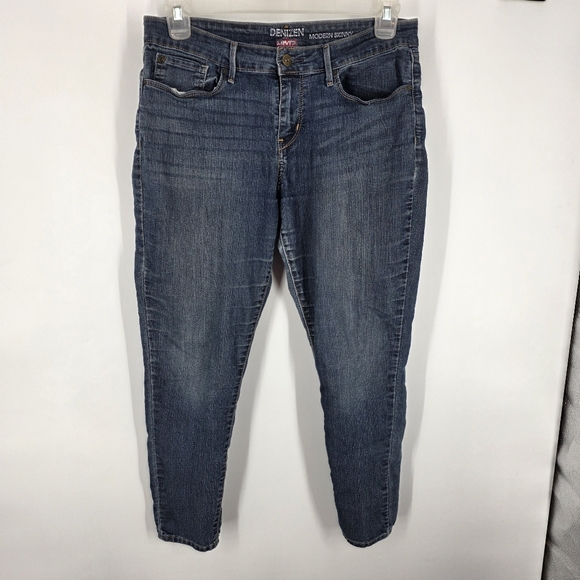 Denizen from Levi’s Modern Skinny Jeans 14 Short Dark Indigo Stretch - Picture 9 of 9